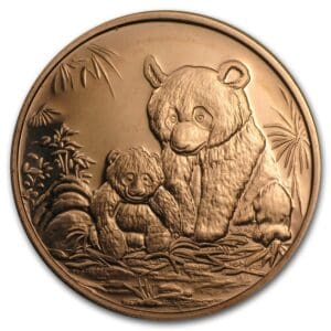 Měděná mince Panda 1 Oz USA
