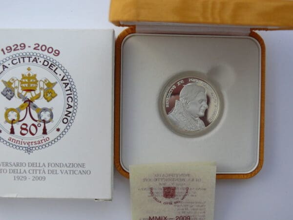 Mince : 10 Euro 2009 Stříbro 80 let Vatikánský stát - Image 3