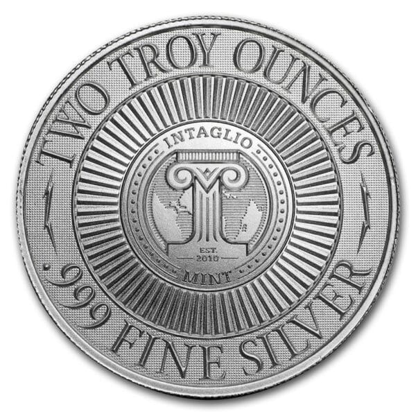 Mince :2 oz stříbrná mince  : Scarab - Image 2