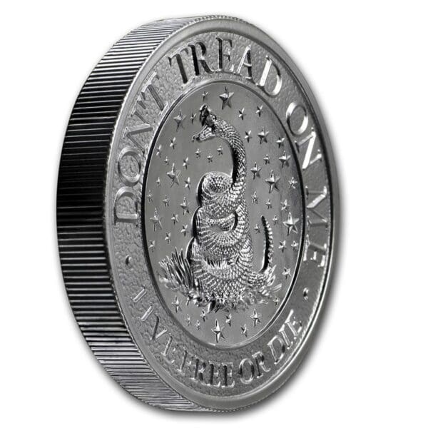Mince : 2018 2 oz Stříbro  Don’t Tread on Me - Image 3