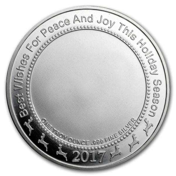 Mince Izrael 1 oz Silver Happy Hanukkah - Image 2