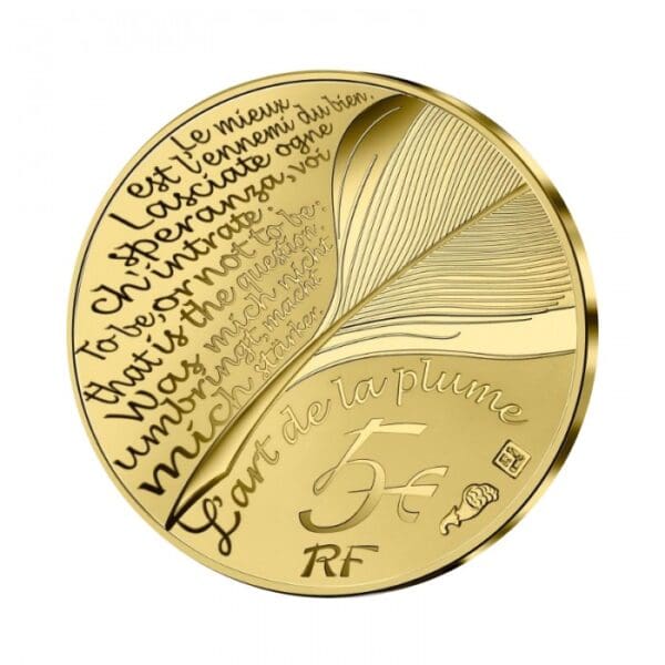 Monnaie de Paris Zlatá mince Moliere 0,5 g Francie 2022 - Image 2