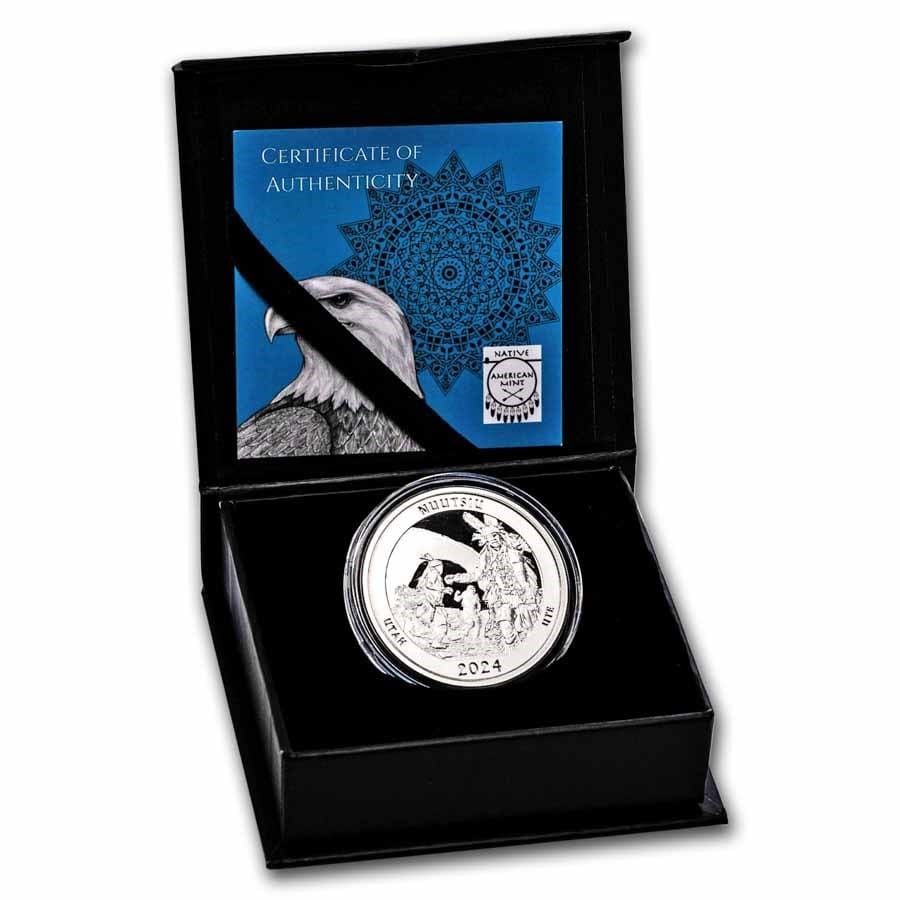 Native American Mint NATB Národní park Utah Arches American Native 1 Oz 2024 - Obrázek 3