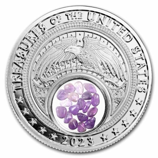 Native American Mint Stříbrné poklady amerického ametystu v Jižní Karolíně 1 Oz 2023 Native mint - Image 2
