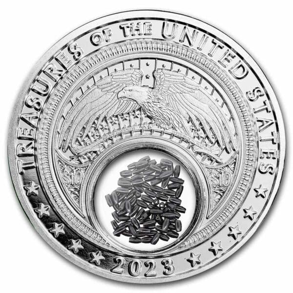 Native American Mint Treasures North Dakota Buffalo Horn (barevná) 1 Oz 2023 Native mint - Image 2
