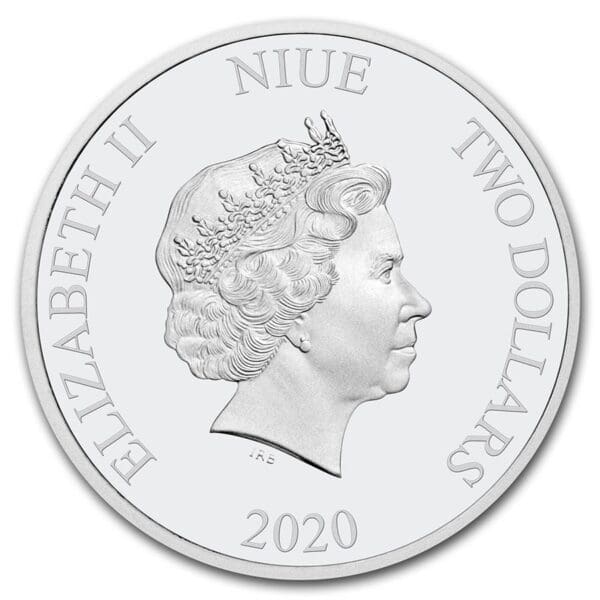 New Zealand Mint 2020 Niue 1 oz  2 $ Star Wars: Darth Vader BU - Image 2