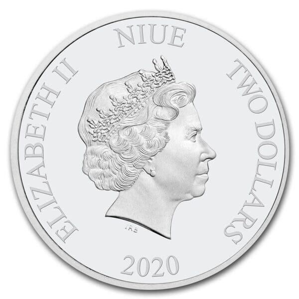 New Zealand Mint 2020 Niue 1 oz Stříbro $ 2 Star Wars: Boba Fett BU - Image 2