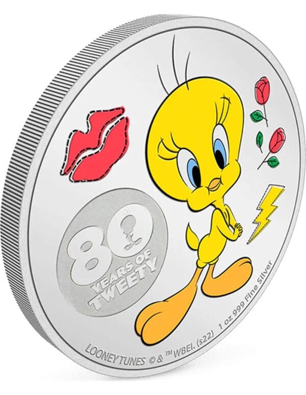 New Zealand Mint 80 let Tweetyho 1 Oz