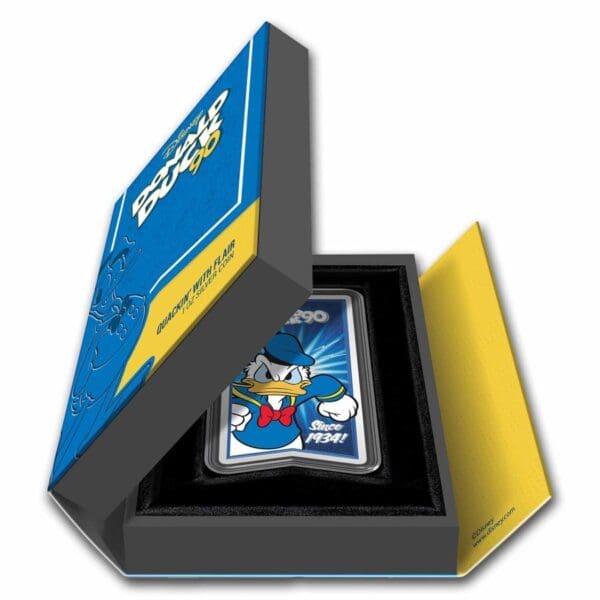 New Zealand Mint 90. výročí Donald Duck Disney 1 Oz Niue 2024 - Image 3