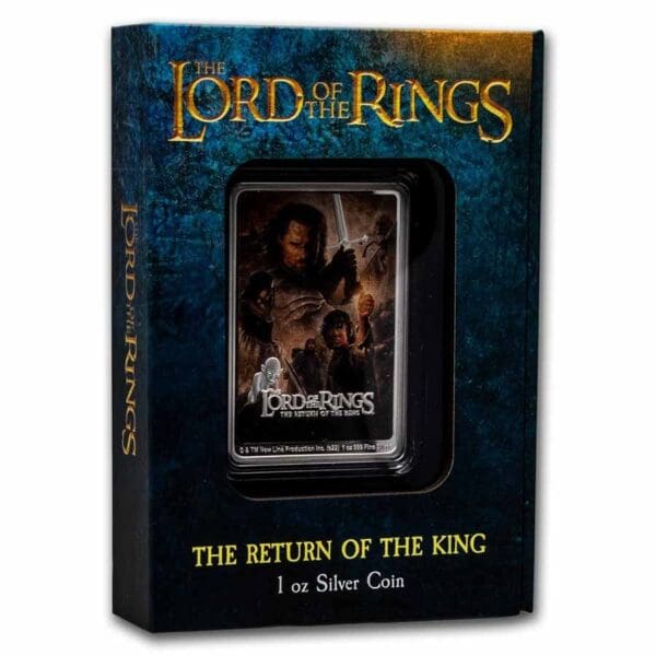 New Zealand Mint Lord of the Rings Filmový plakát Návrat krále (the return of the King) 1 Oz 2022 - Image 4