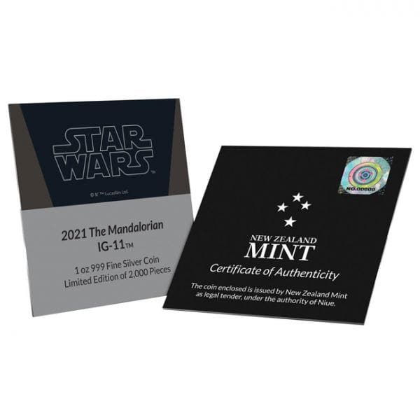Stříbrná mince The Mandalorian: IG-11 1 oz - Obrázek 4