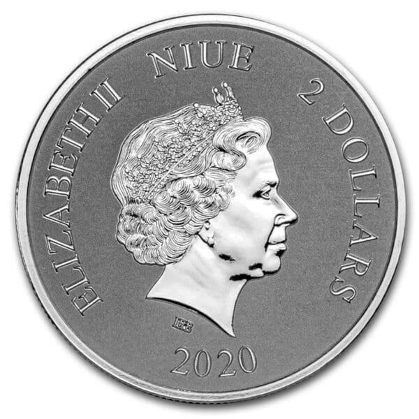 New Zealand Mint Niue  2 $ Celestial Animals The Red Phoenix 1 oz - Image 2