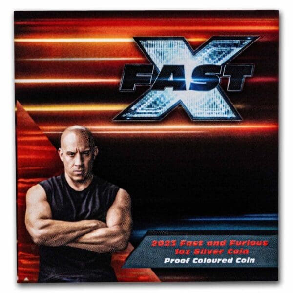New Zealand Mint stříbrná barevná mince Fast & Furious Proof 2 dolary 2023 Niue - Image 5