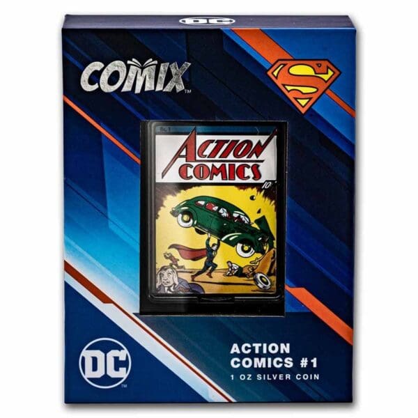 New Zealand Mint Stříbrná mince DC Comix Superman 1 Oz 2022 Niue - Image 2