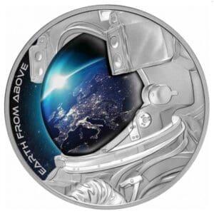 Stříbrná mince Earth From Above 1 oz 1 $ 2022 Niue Colorized Proof