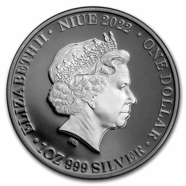 Stříbrná mince Night Barn Owl (Noční sova pálená) 1 Oz 1 $  2022 Niue - Image 2