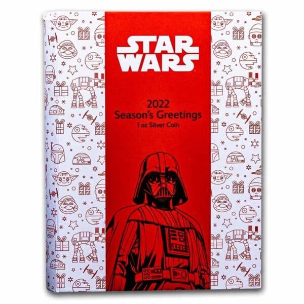 New Zealand Mint Stříbrná mince Star Wars Season's Greetings 1 Oz $ 2 2022 Niue - Image 5
