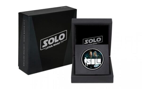 Niue Island 2018 Niue 2 Dollar 1-oz Star Wars Han Solo Colorized Proof - Image 2