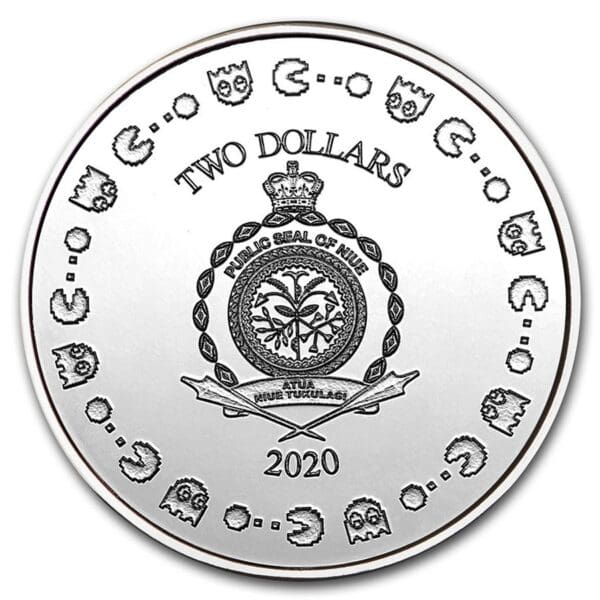 Niue Island 2020 Niue  2 $ PAC-MAN ™ 40. výročí mince - Image 2