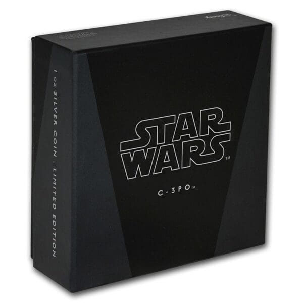 Niue Island Mince -2017 Niue 1 oz Stříbro $ 2 Star Wars C-3PO Proof (w / Box & COA) - Image 4