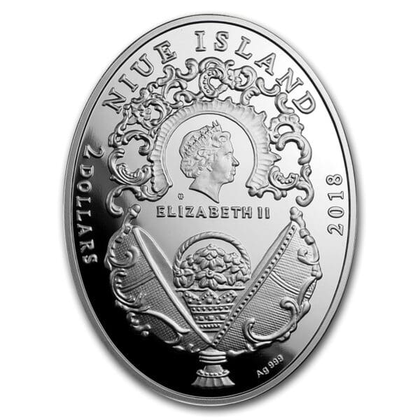 Niue Island Mince-2018 Niue  Faberge Vejce modrá Tsarevich souhvězdí - Image 2