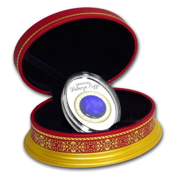 Niue Island Mince-2018 Niue  Faberge Vejce modrá Tsarevich souhvězdí - Image 4