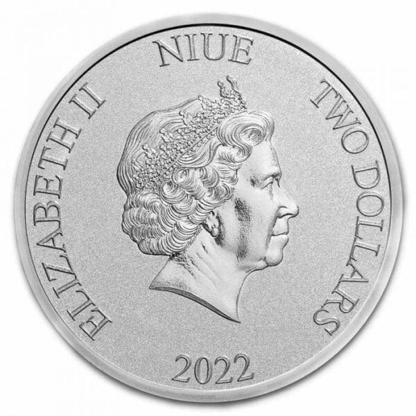 Niue Island Mince Disney Lady and The Tramp 2022 1 oz - Image 2