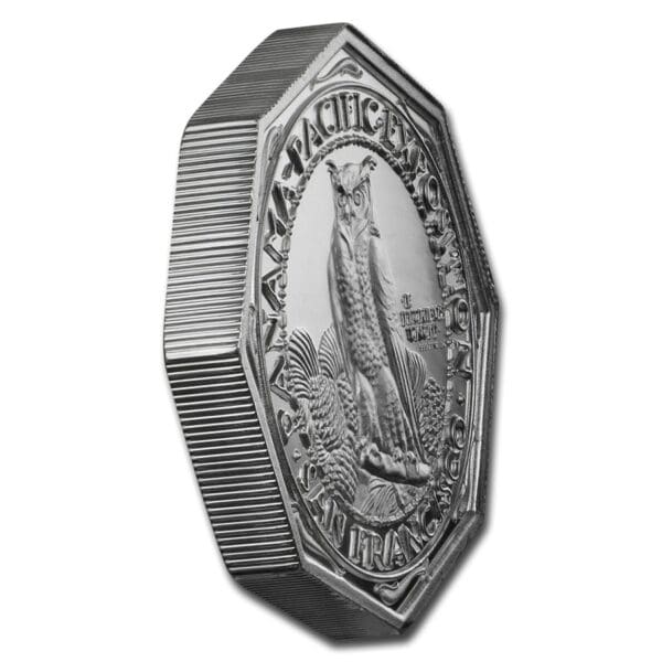 Osborne Mint 2 oz  vysoký reliéf osmiúhelník - Panama-Pacifik - Image 3
