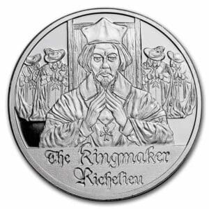 Osborne Mint Mince Tři mušketýři - Kardinál Richelieu Proof 1 oz
