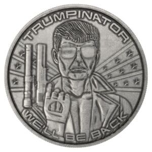 Stříbrná starožitná mince TRUMPINATOR 2021 1 oz USA