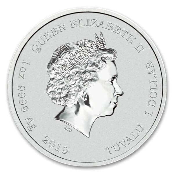 Perth Mint 2019 Tuvalu  $ 1 Marvel Series Hulk 1 Oz - Image 2
