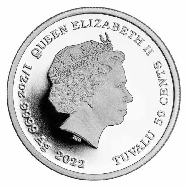 Stříbrná Mince 007 James Bond Die Another Day 1/2 oz 50 centů 2022 Colorized Austrálie - Image 2