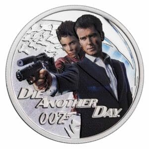 Stříbrná Mince 007 James Bond Die Another Day 1/2 oz 50 centů 2022 Colorized Austrálie