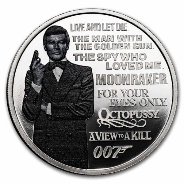Stříbrná mince James Bond (007 Legacy Series) 1 Oz 1$  2022 Tuvalu