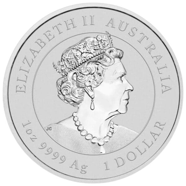 Stříbrná mince Rok Králíka 1 Oz 1 $  Austrálie 2023 (se zlatými prvky) - Image 2