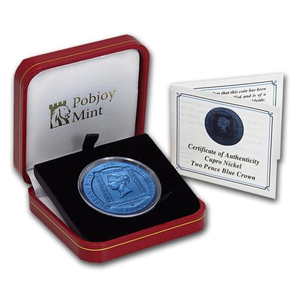 Pobjoy Mint 2015 Ascension Island  1 Crown Tuppenny Blue Stamp 1 oz - Image 3
