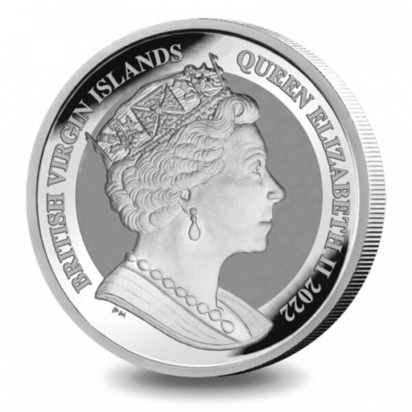 Stříbrná Mince 75. výročí Last Walking Liberty Half Dollar 1 Oz 2022 Anglie - Image 2