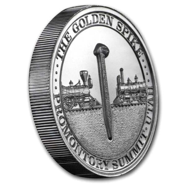 Private Mint 2 oz Mince - transkontinentální železnice - Image 2