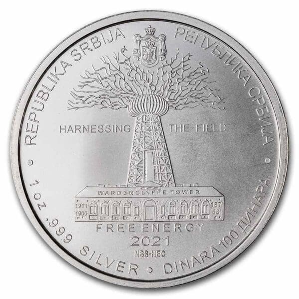 Private Mint Nikola Tesla: Energie zdarma  1 Oz - Image 2