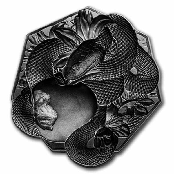Private Mint Silver Original Sin Serpent Stohovatelné 2 Oz Jižní Korea - Image 2