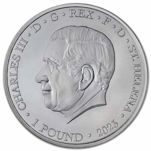 Private Mint Stříbrná mince moderní americký obchodní dolar 1 Oz (BU) 2023 Svatá Helena - Image 2