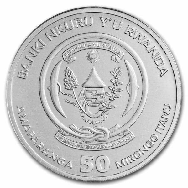 Private Mint Stříbrná námořní mince 2022 Rwanda 1 oz BU - Image 2