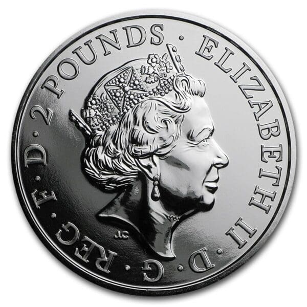 Rok Opice Lunární The Royal Mint 1 Oz Stříbrná mince - Image 2