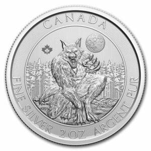 Stříbrná mince Creatures of the North: Werewolf 2 oz 10 CAD 2021 Kanada