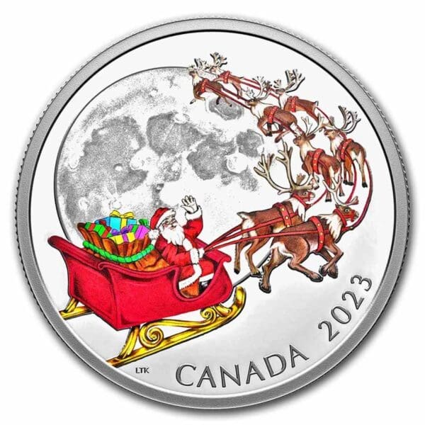 Royal Canadian Mint Kouzlo sezóny 2023 Kanada 1 oz stříbra $ 20 BU