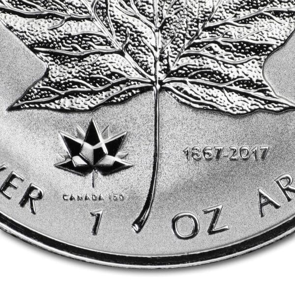 Royal Canadian Mint Mince -2017 Kanada 1 oz Silver Maple Leaf 150. výročí - Image 3