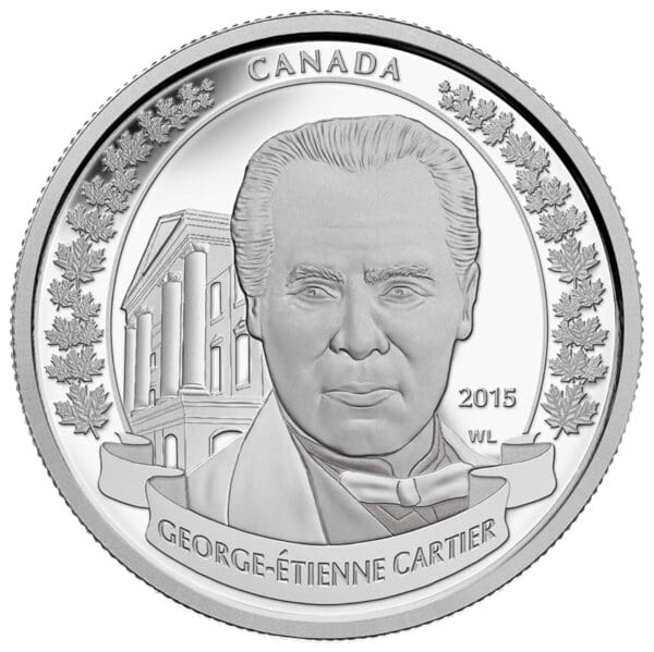 Stříbrná mince Sir George-Étienne Cartier 31,39g 20 CAD 2015 Kanada