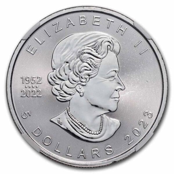 Royal Canadian Mint Stříbrná mince Maple Leaf MS-69 NGC 1 Oz Kanada 2023 - Image 2