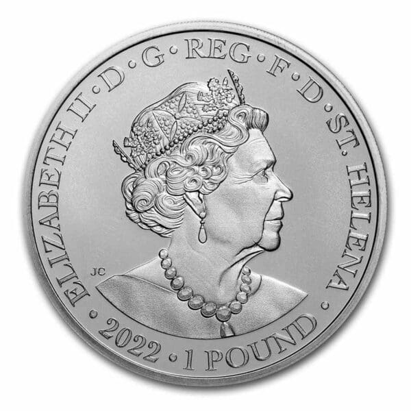 Stříbrná mince Bohyně Héra a páv 1 Oz 2022 Velká Británie - Image 2