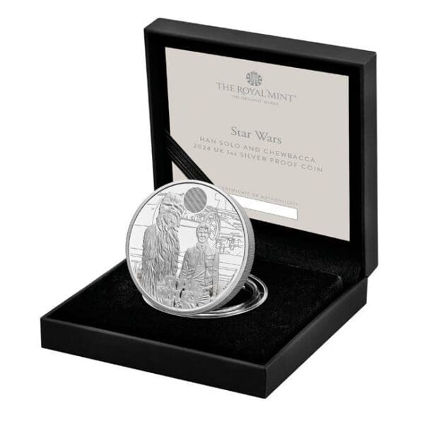 Royal Mint Han Solo a Chewbacca 1 Oz 2023 Velká Británie - Image 3